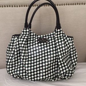 Kate Spade Oil Cloth Tote/Shoulder Bag